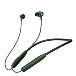 boAt Rockerz 110/Rockerz 109 Wireless Neckband with Up to 60 hrs Playtime, Dual Device Pairing, ENx Tech, Beast Mode, ASAP Charging, BTv5.3,IPX5,Type-C Interface & Magnetic Power Buds(Fern Green)