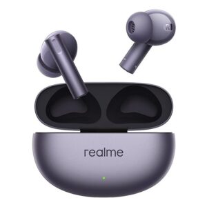 realme Buds Air 6 TWS in Ear Earbuds with 12.4 mm Deep Bass Driver, 40 Hours Play time, Fast Charge,50 dB ANC,LHDC 5.0, 55 ms Low Latency, IP55 Dust & Water Resistant, Bluetooth v5.3 (Royal Violet)