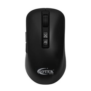 OTEK BM09 Smart AI Mouse Voice & Text Translation, Voice Recognition & Typing, OCR Screenshot, 100+ Languages, AI PPT Creation, AI Excel, Adjustable DPI, Windows & MacOS, Multi-Connectivity (Black)