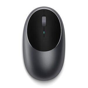 SATECHI Mouse for MacBook Pro - M1 Wireless Bluetooth Mouse with Rechargeable Type-C Port - Bluetooth Mouse for Mac, Mac Mini, iMac Pro/iMac, iPad Pro M2, iPad Pro/Air M1 M2 & More (Space Gray)