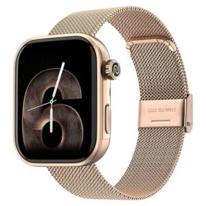Noise Pro 6 Smart Watch:Intelligent AI, Endless AI Watch Faces, AI Companion, 1.85” AMOLED, EN2 Processor, Nebula UI 2.0, Emergency SOS, Compatible with iOS & Android(Rose-Gold Link)