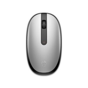 HP 240 Bluetooth Mouse/Ambidextrous; Compact Size; Portable Mouse/Red Optical Tracking/1600 dpi/3 Years Warranty/Pike Silver (43N04AA)