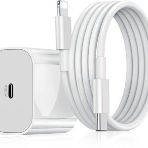 DR VAKU 20W Original (Mfi-Certified) Charger&Cable Compatible With Iphone 14/14Plus/14Pro/14Promax 13/13Pro/13Promax 12/12Pro/12/11/X/Xr Series (White)