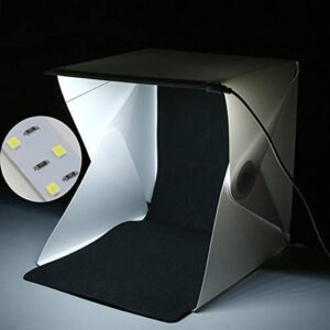 HIFFIN 40cm Led Light Mini Photo Studio Tabletop Shooting Light Box Softbox Tent Lightbox Soft Box Accessories Backdrops Lightbox