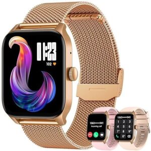 Smartwatch for Women Fitness Tracker Watch: Smart Watches for Women Android iOS Phones Make/Answer Call 1.83" Waterproof Digital Watches Heart Rate SpO2 Sleep Monitor 100+ Sport Mode Activity Tracker
