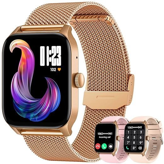 Smartwatch for Women Fitness Tracker Watch: Smart Watches for Women Android iOS Phones Make/Answer Call 1.83" Waterproof Digital Watches Heart Rate SpO2 Sleep Monitor 100+ Sport Mode Activity Tracker