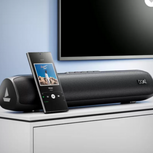 boAt Aavante Bar 520 w/ Dual Passive Radiators,6 HRS Playback & Sleek Design 16 W Bluetooth Soundbar (Charcoal Black, 2.0 Channel)