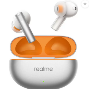 realme Buds Air 6 with 50dB ANC, 12.4mm Bass Driver, Hi-Res LHDC and 40 hours Playtime Bluetooth  (Flame Silver, True Wireless)