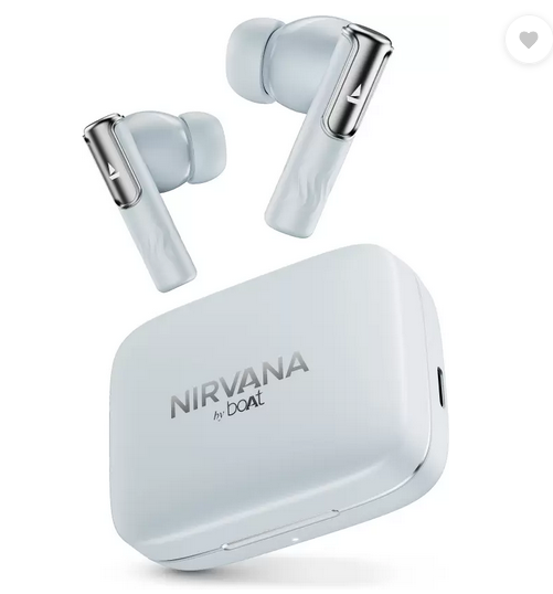 boAt Nirvana Ivy w/ 360 Spatial Audio, Dynamic Head Tracking,ANC(~50dB) & App Support Bluetooth (Quartz Cyan, True Wireless)