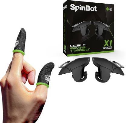 SpinBot Combo Pack Of BattleMods X1 Gaming Trigger & Finger Sleeves For BGMI,PUBG,COD,Free Fire Combo Set