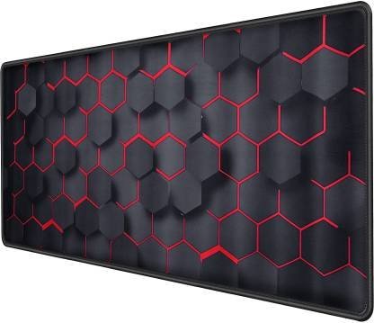 STORITE Hexagonal Print Speed Type Extended Gaming Mousepad??(Black)