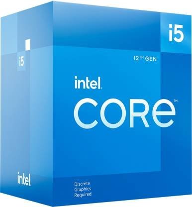 Intel i5-12400F 4.4 GHz Upto 4.4 GHz LGA1700 Socket 6 Cores 12 Threads Desktop Processor??(Blue)